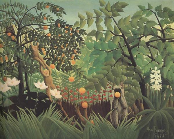 Henri Rousseau Exotic Landscape oil painting image